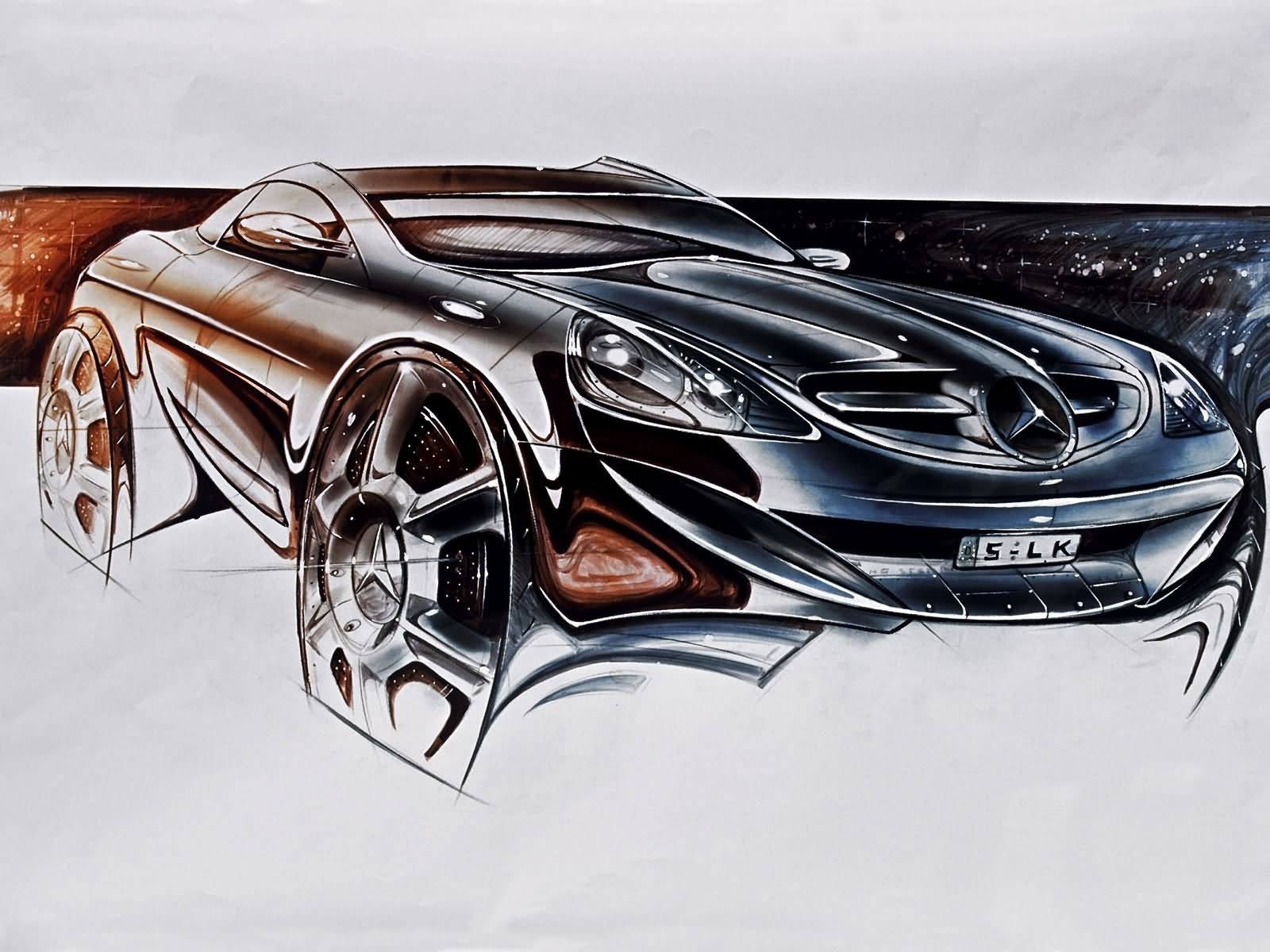 Official design sketch from Mercedes-Benz