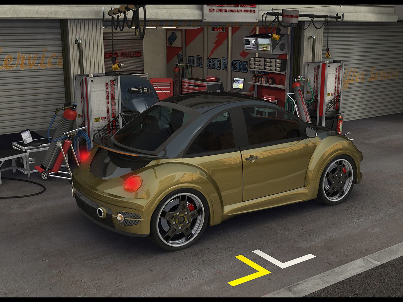 Tuned Volkswagen Beetle