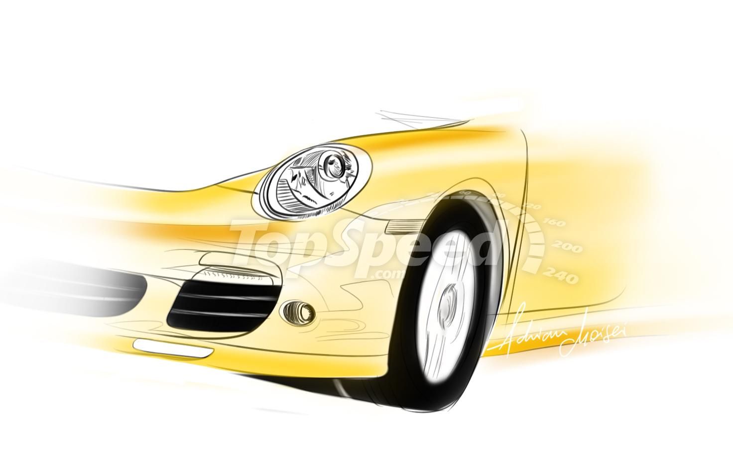 Porsche Turbo Convertible - headlights