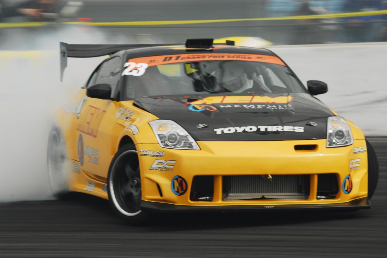 Tanner Foust drifting at the D1 Grand Prix