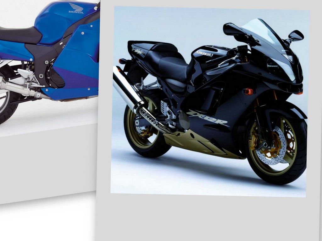  2007 Kawasaki ZX12R and Honda CBR 1100XX Super Blackbird