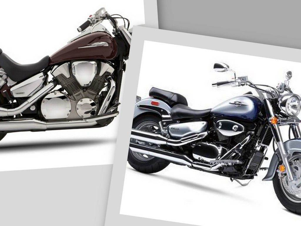  2008 Suzuki Boulevard C90 and 2008 Honda VTX1300R