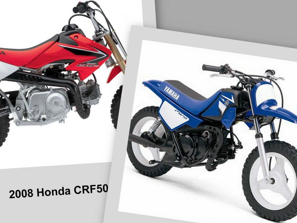  2008 Honda CRF50F and Yamaha PW50