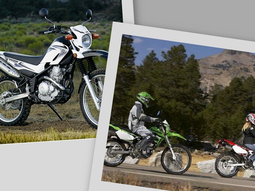  2008 Yamaha XT250 and Kawasaki KLX250S