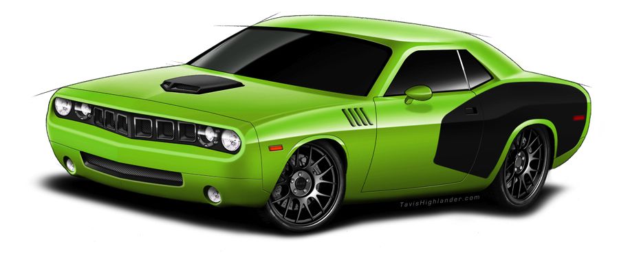 Challenger dodge body Kit CUDA. Додж Челленджер превращение машины в автобота.