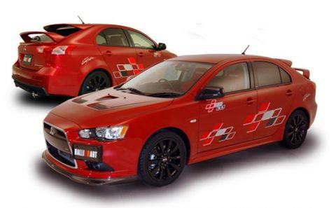 Ralliart will make a rear spoiler package for the Lancer Sportback