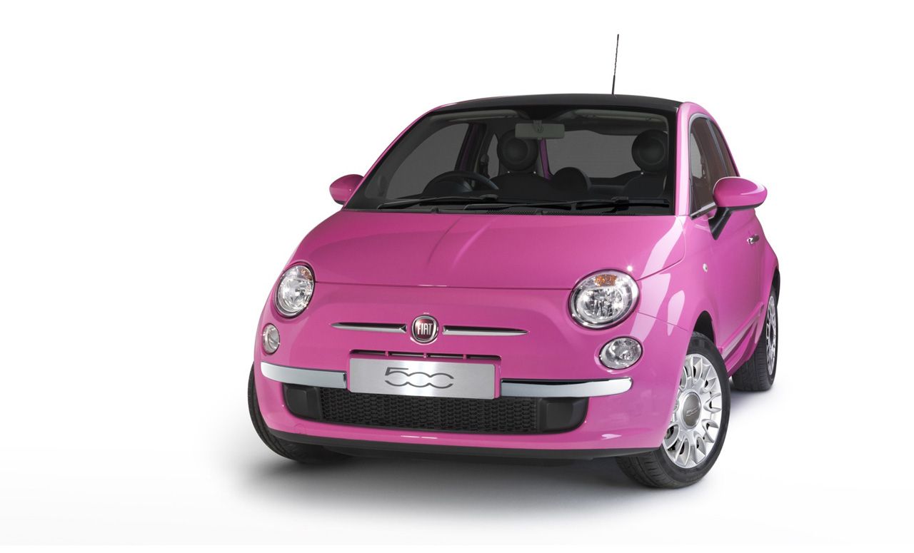 2010 Fiat 500 Pink