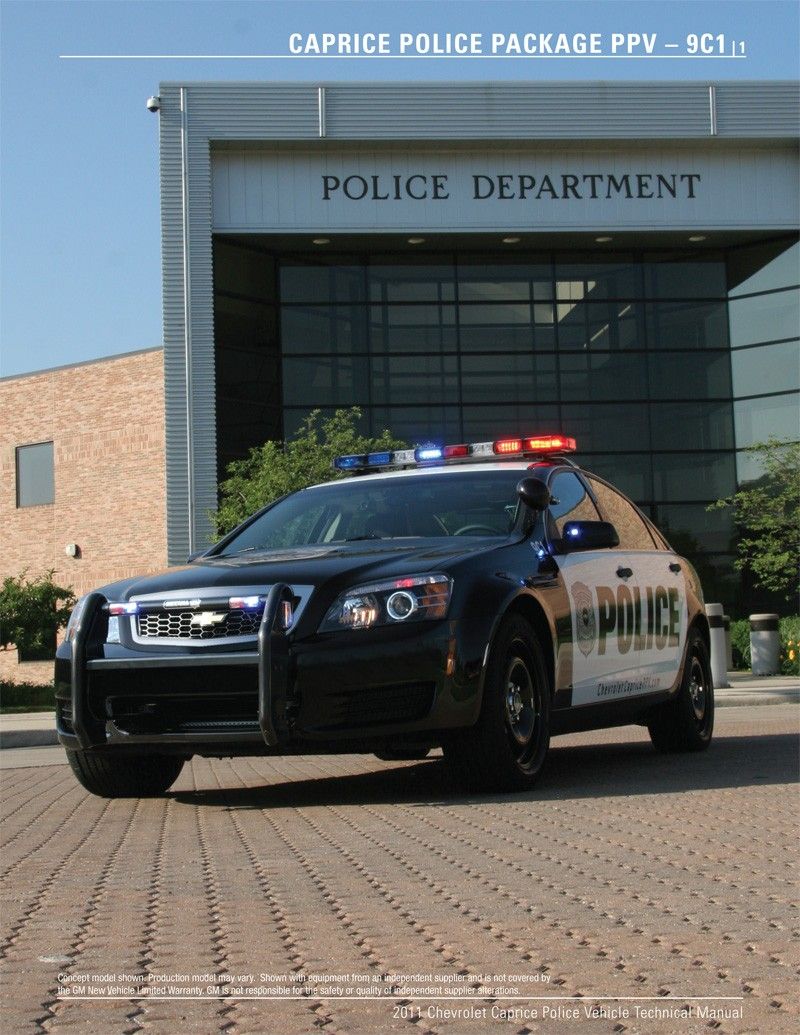2011 Chevrolet Caprice Police PPV Detective Package