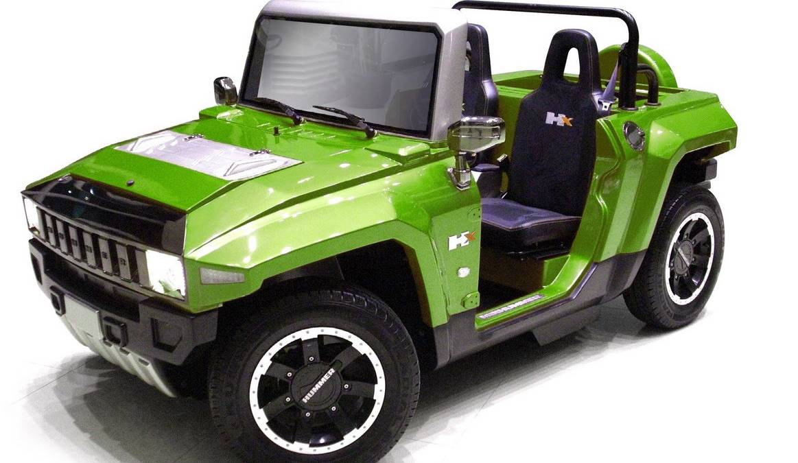 Mini Electric Hummer Golf Cart minimizes the Hummer's greatest faults