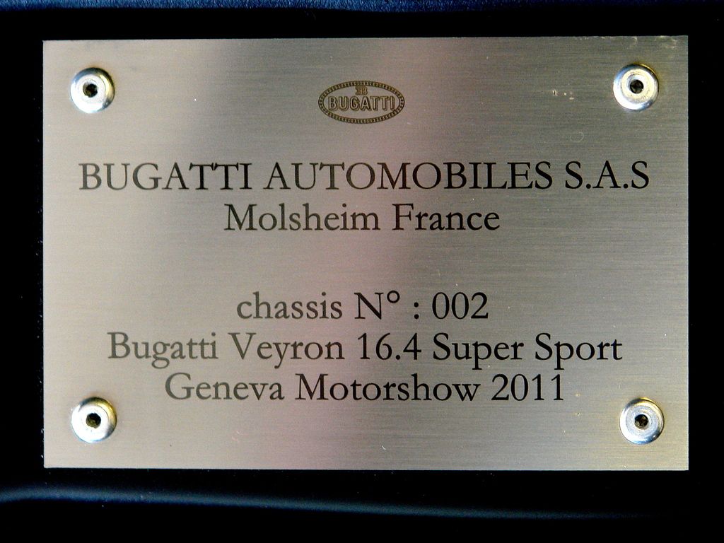 2011 Bugatti Veyron Super Sport 'Sang Noir'
