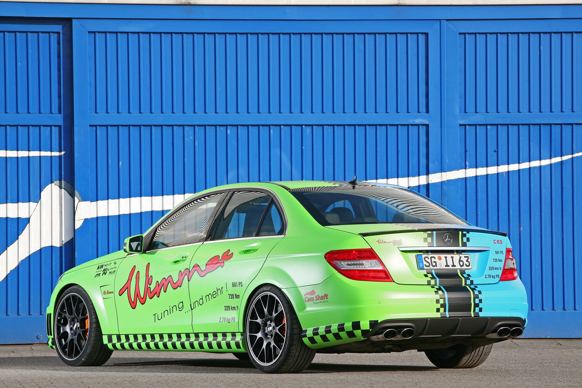 2012 Mercedes C63 AMG BlueGreen Eliminator by Wimmer RS