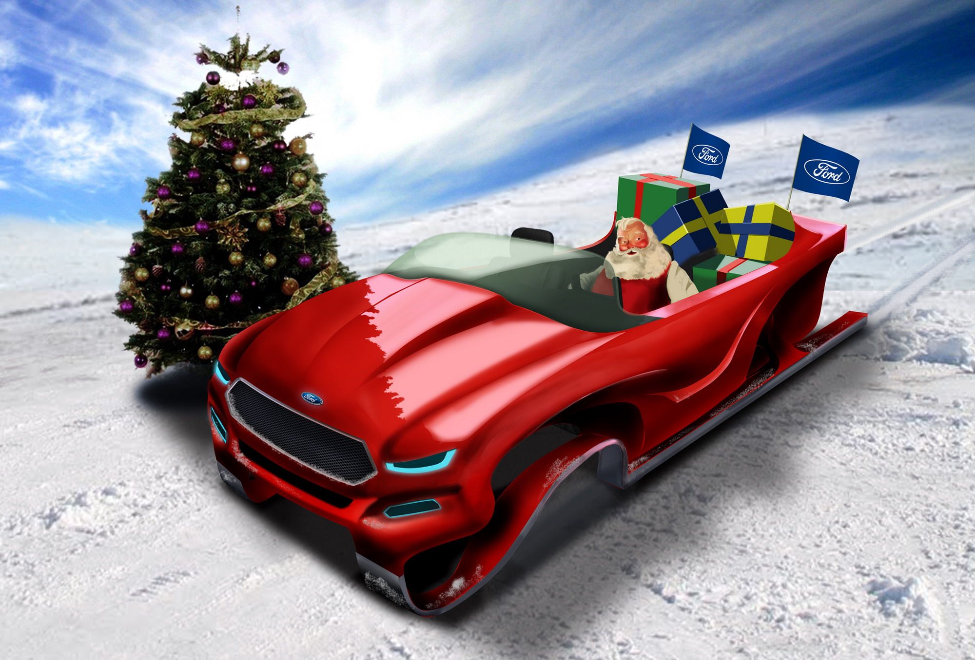2012 Ford Evos Santa Sleigh Concept