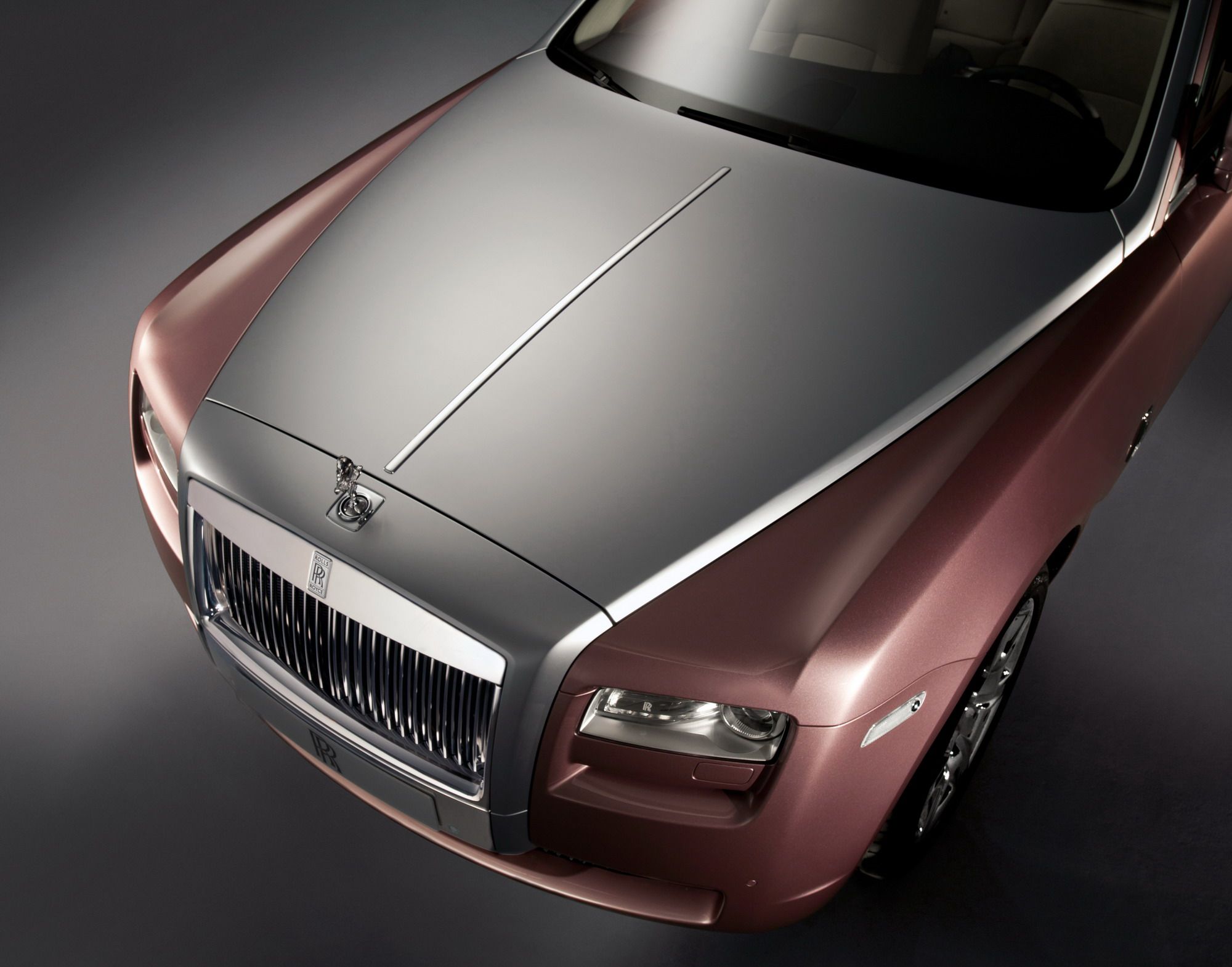 2012 Rolls Royce Ghost Matte Black and Rose Quartz 