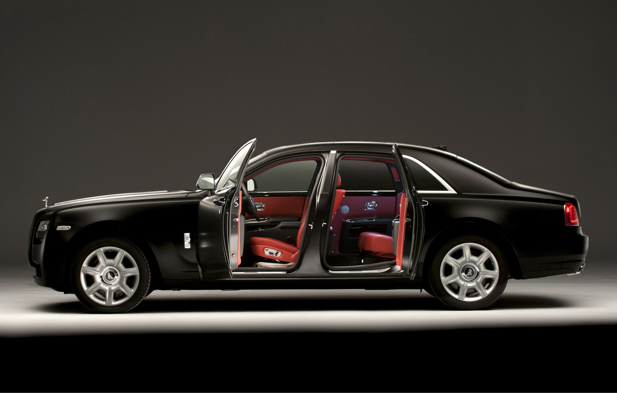 2012 Rolls Royce Ghost Matte Black and Rose Quartz 