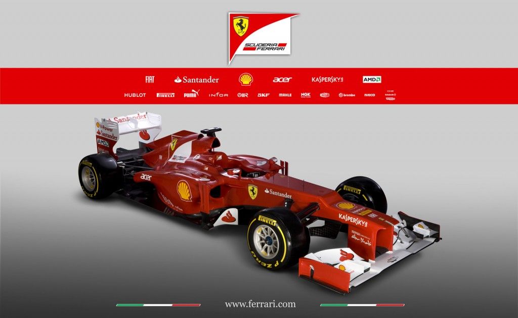 2012 Ferrari F2012 Formula 1 Race Car