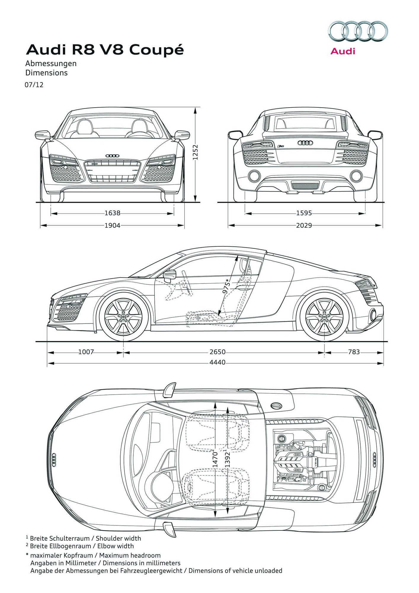 2014 - 2015 Audi R8 V8 Coupe