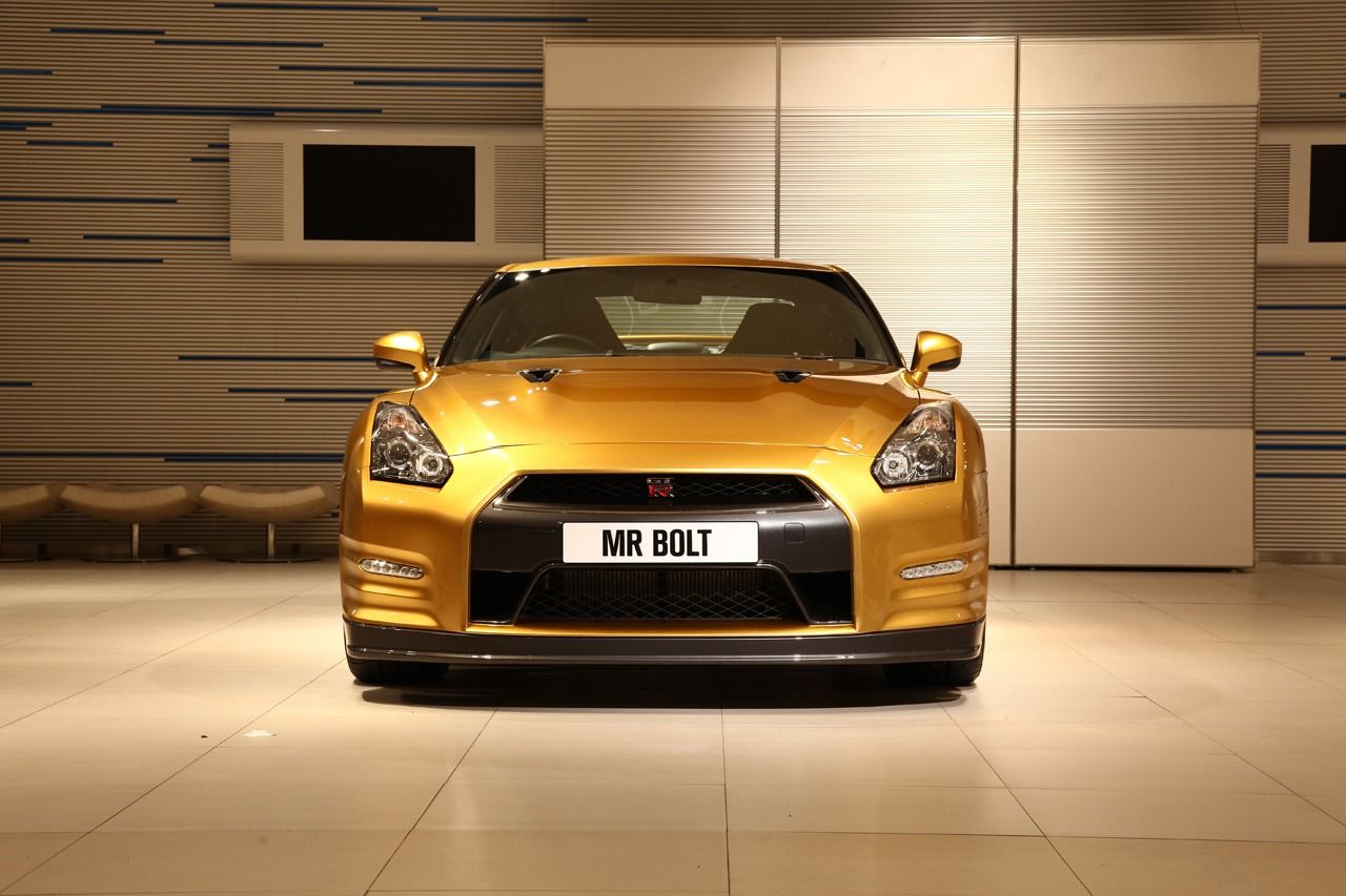 2012 Nissan GT-R Gold Usain Bolt