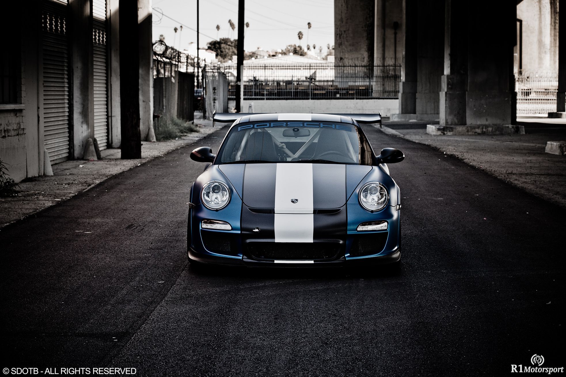 2012 Porsche GT3 RS Satin Blue by Royal Muffler