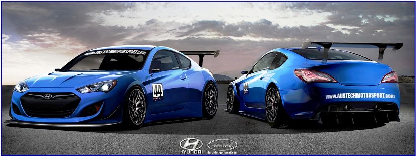 2013 Hyundai Genesis Coupe GT Race Car by Austech Motorsport