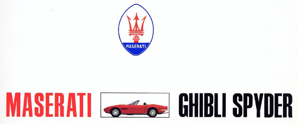 1967 - 1973 Maserati Ghibli