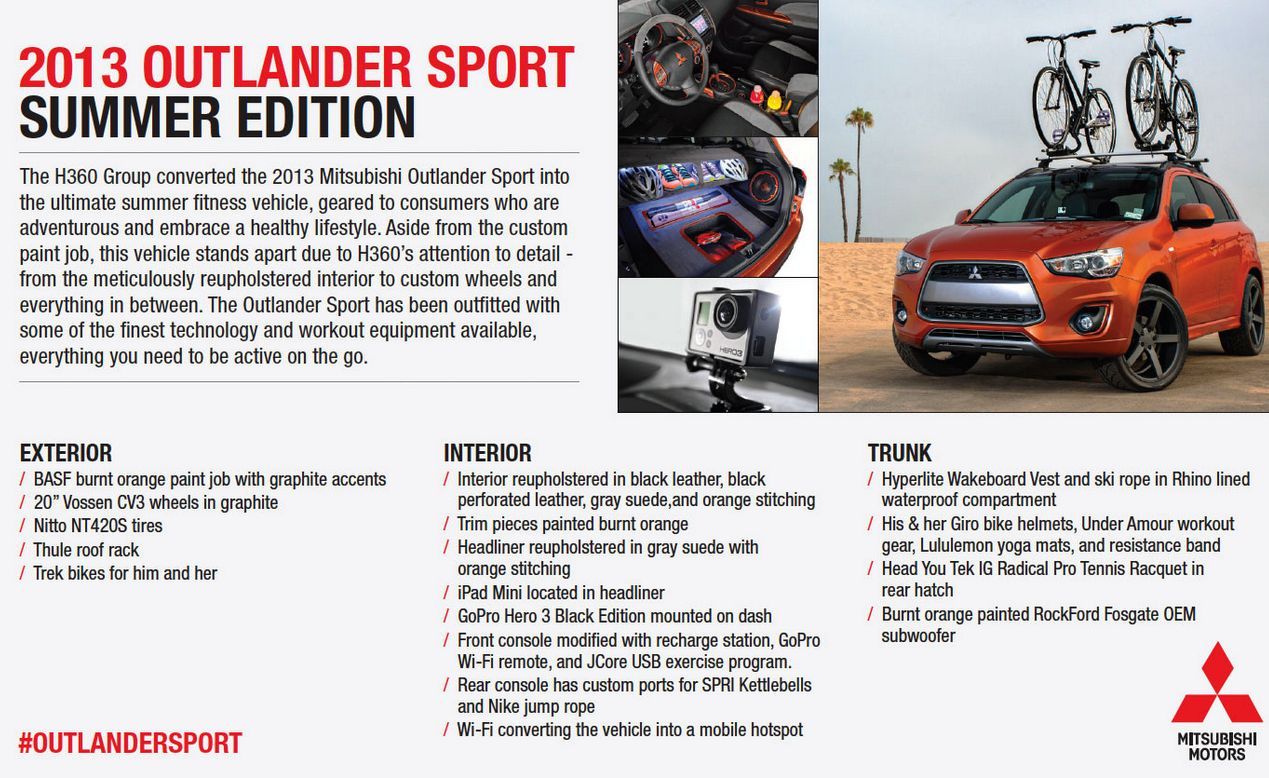 2013 Mitsubishi Outlander Sport H360 Summer Edition
