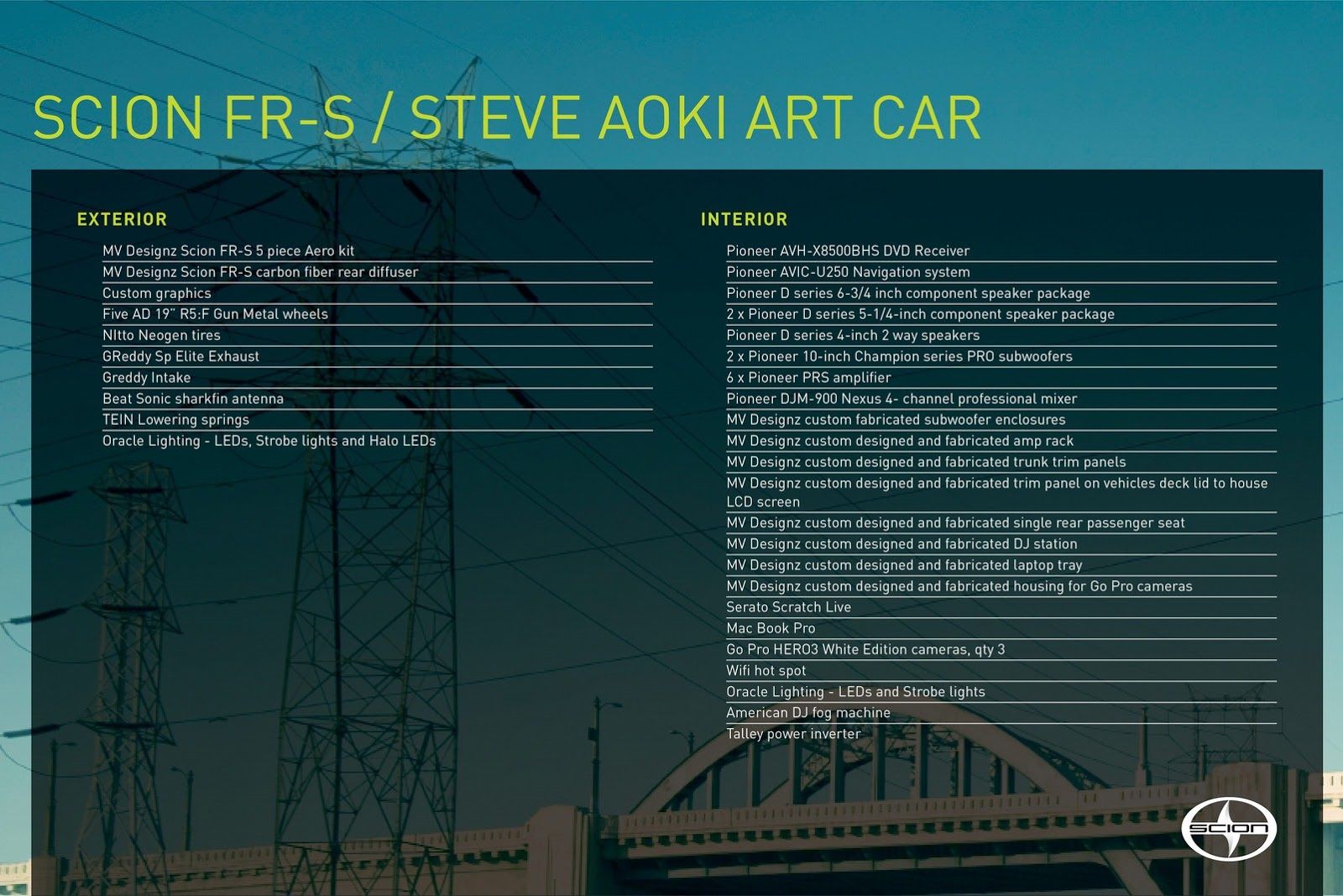 2013 Scion FR-S Steve Aoki Art Car