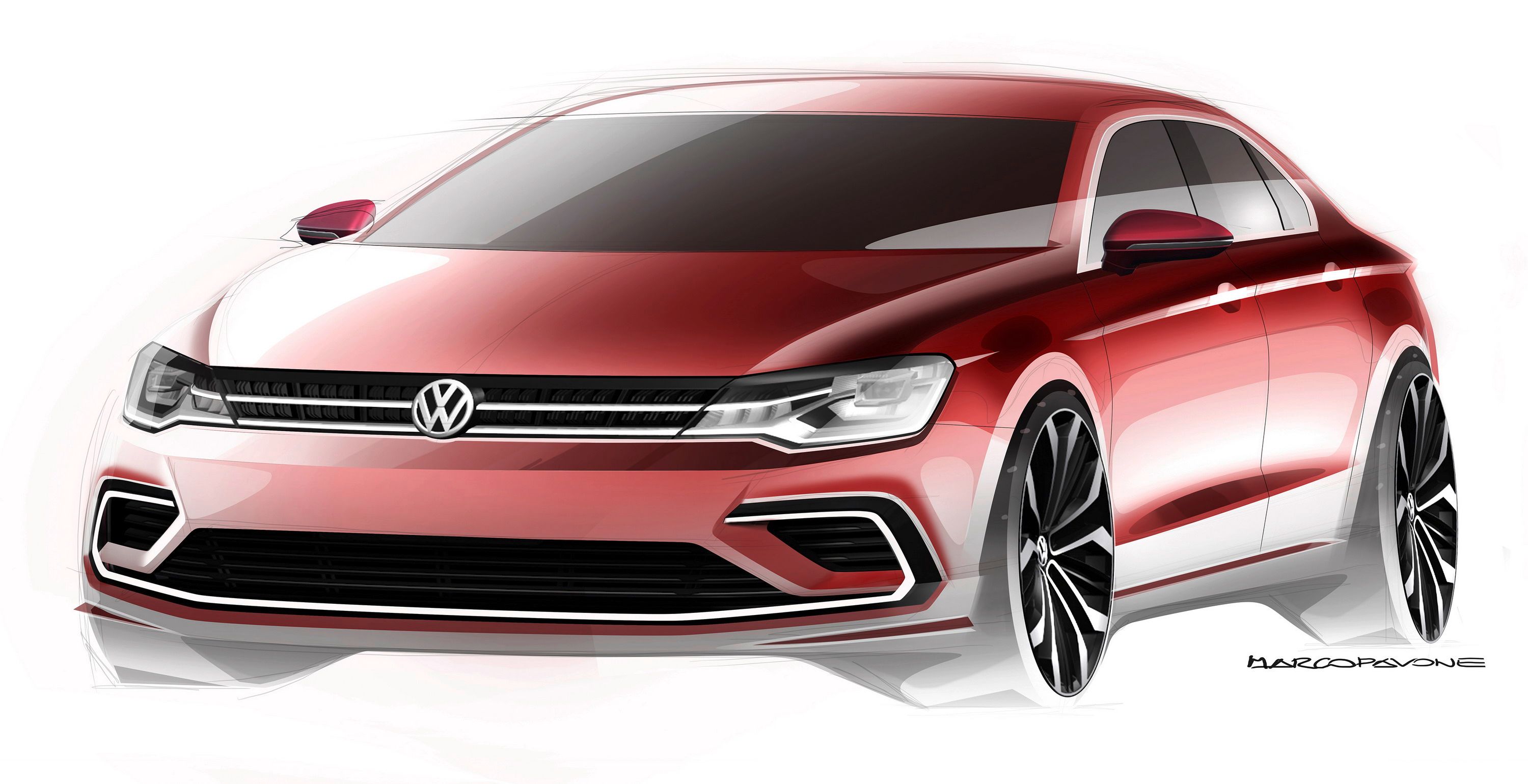 2014 Volkswagen New Midsize Coupe Concept