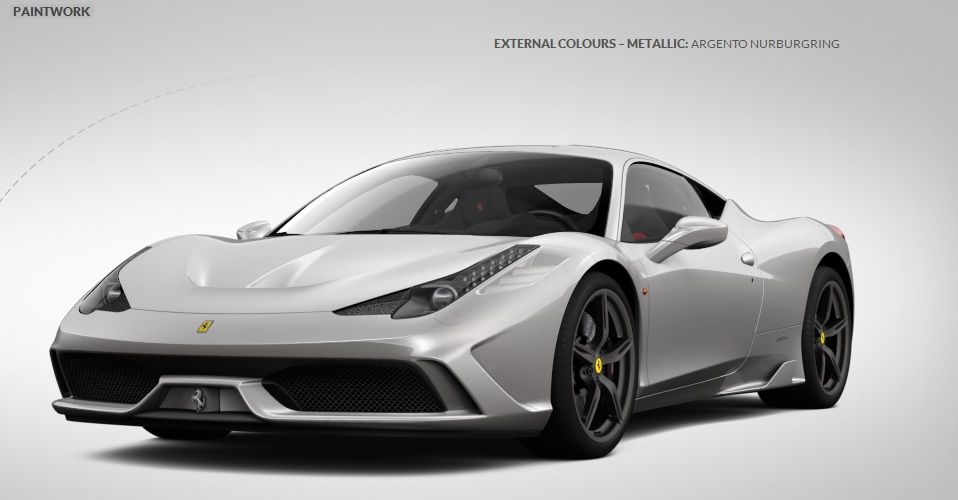 フェラーリ458 Speciale カタログ Ferrari 458 Speciale Online Configurator Goes Live