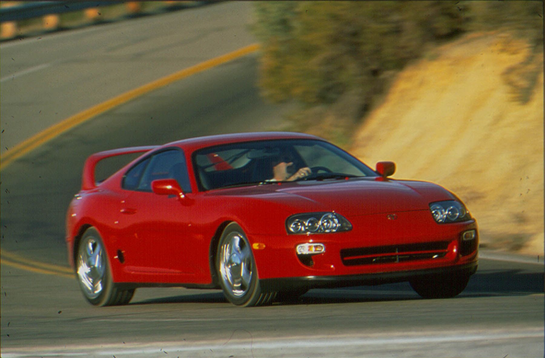 Red Toyota Supra