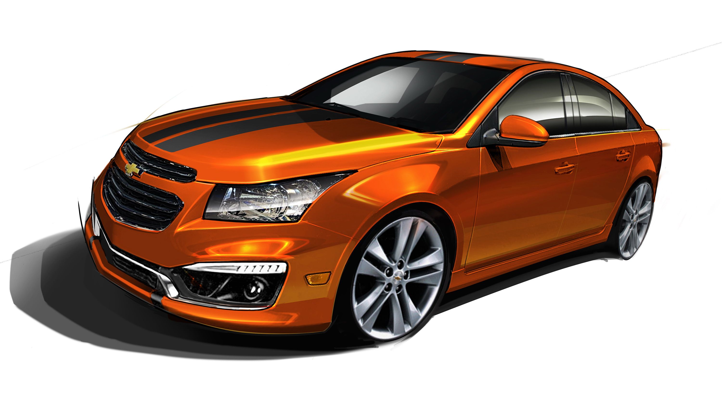  Sexy paint, nice interior mods and 10 extra ponies; the Cruze RS Plus Concept is set for the SEMA floor.