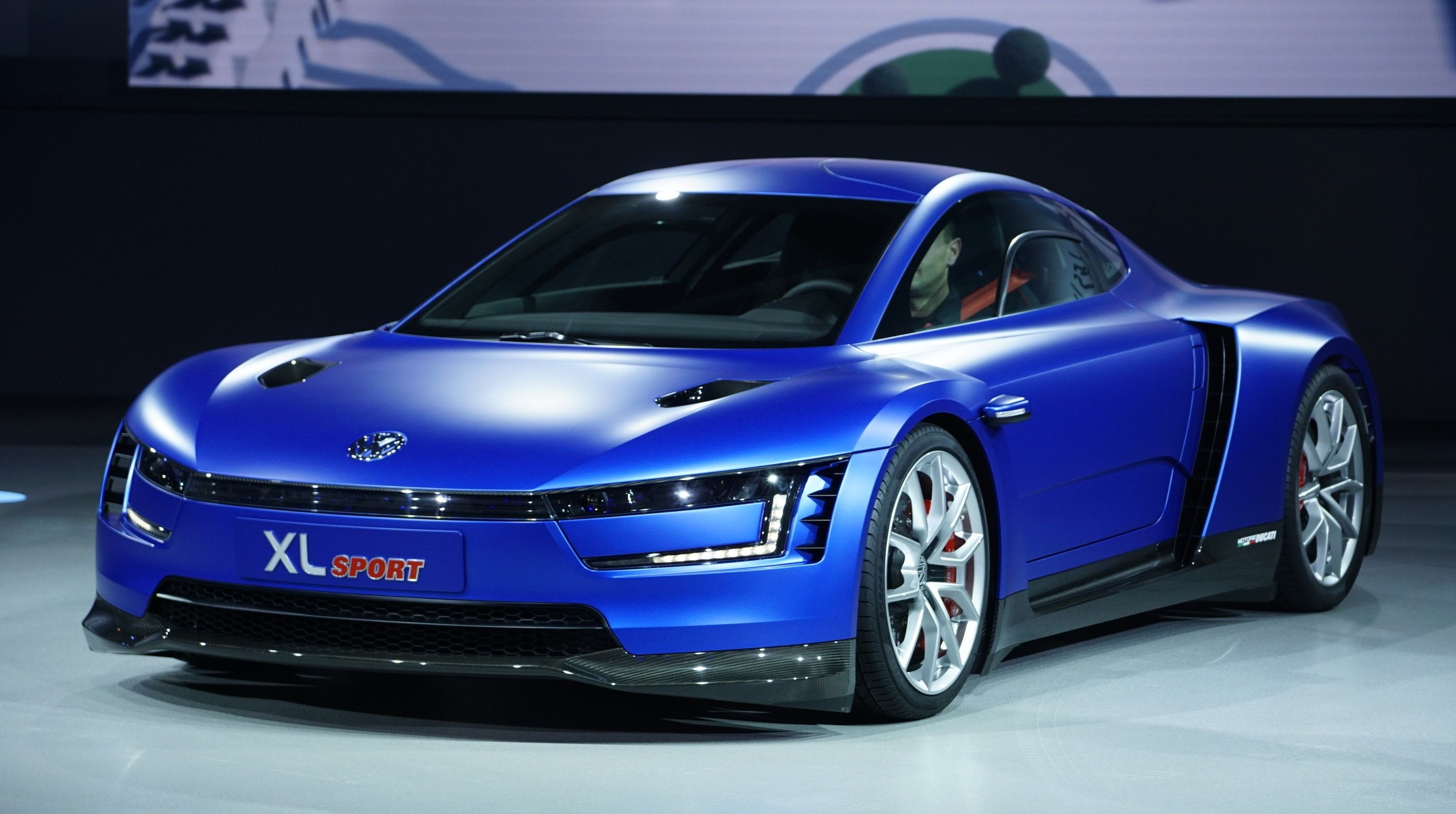  Meet the Ducatti-powered Volkswagen XL Sport, the XL1's faster-moving sister. 