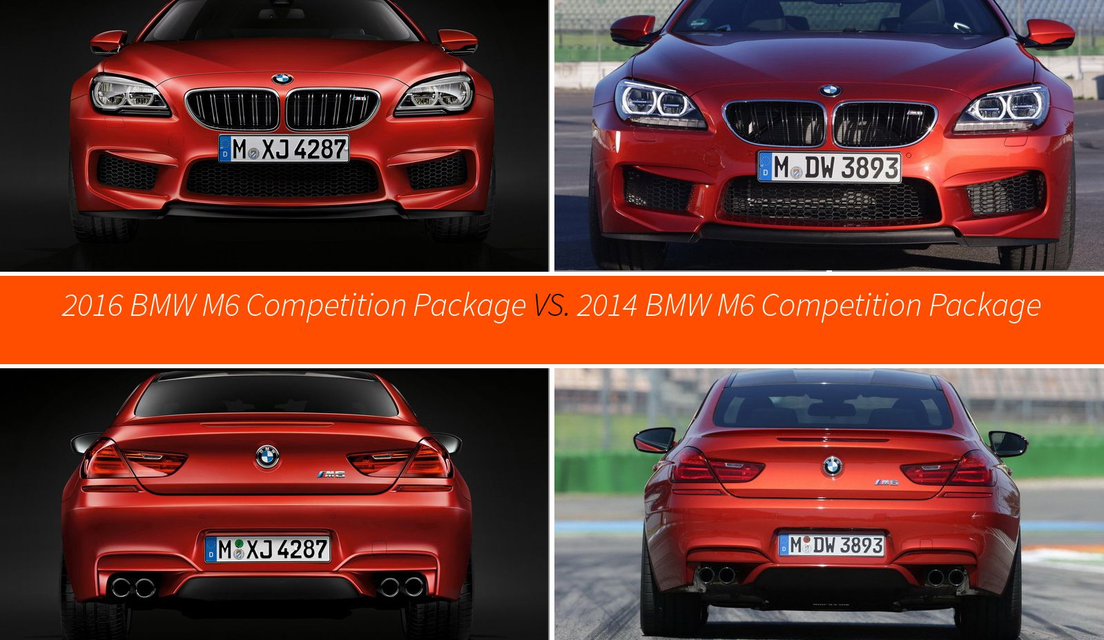 2016 BMW M6 Competition Package