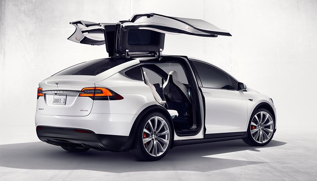 Tesla Model X doors open