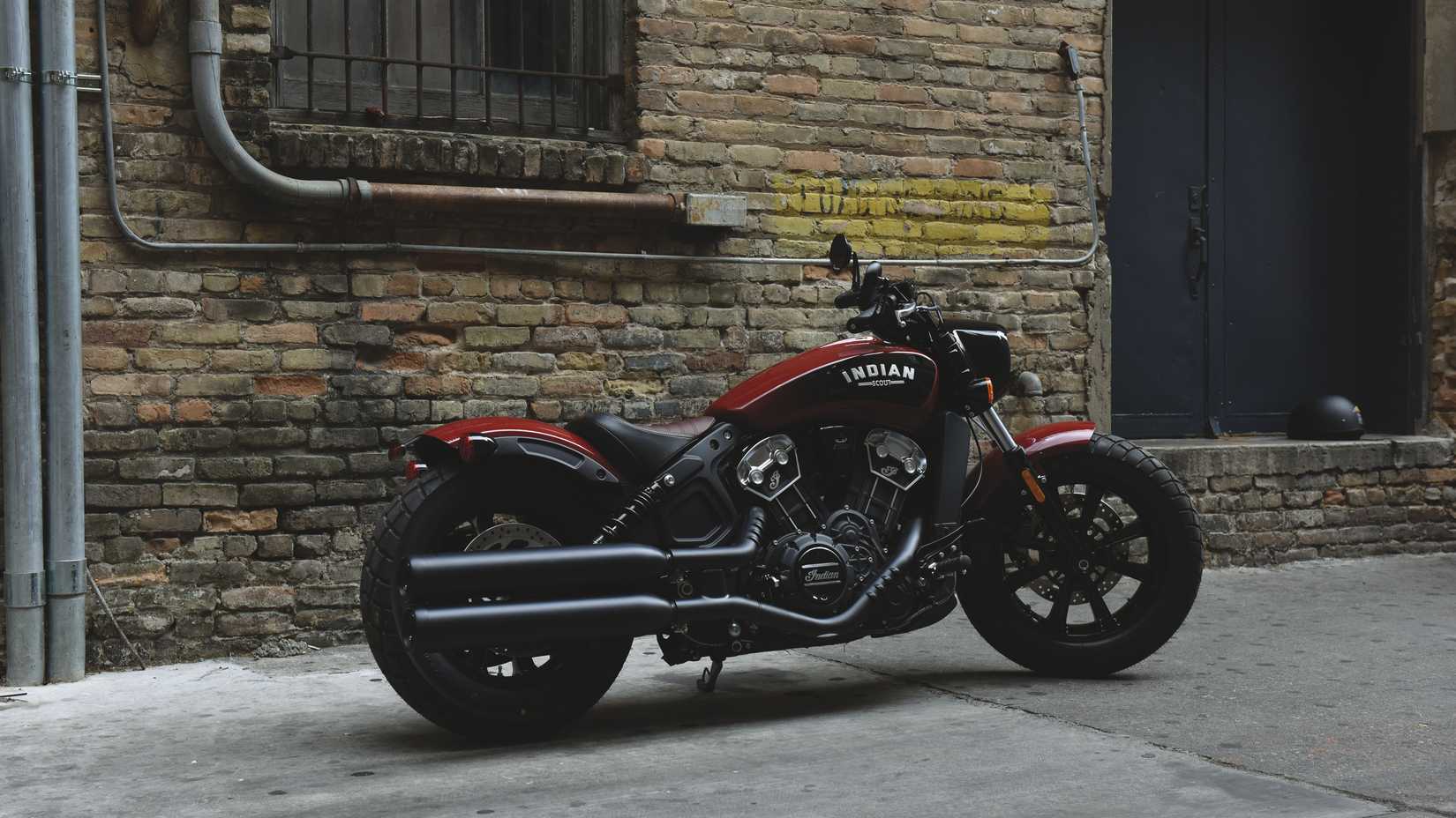 2018 Indian Motorcycles Scout Bobber Vermelho