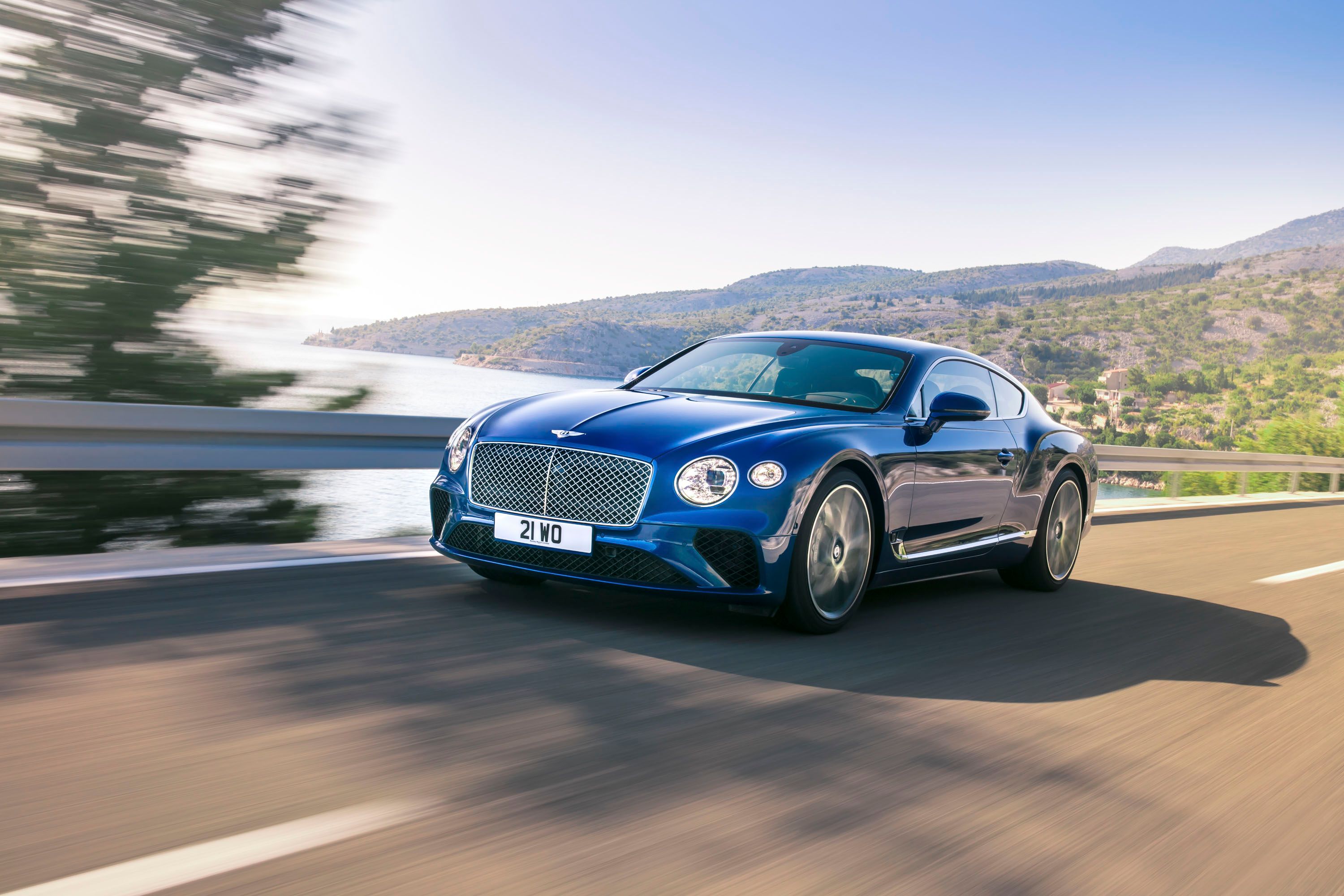 Bentley Continental GT driving