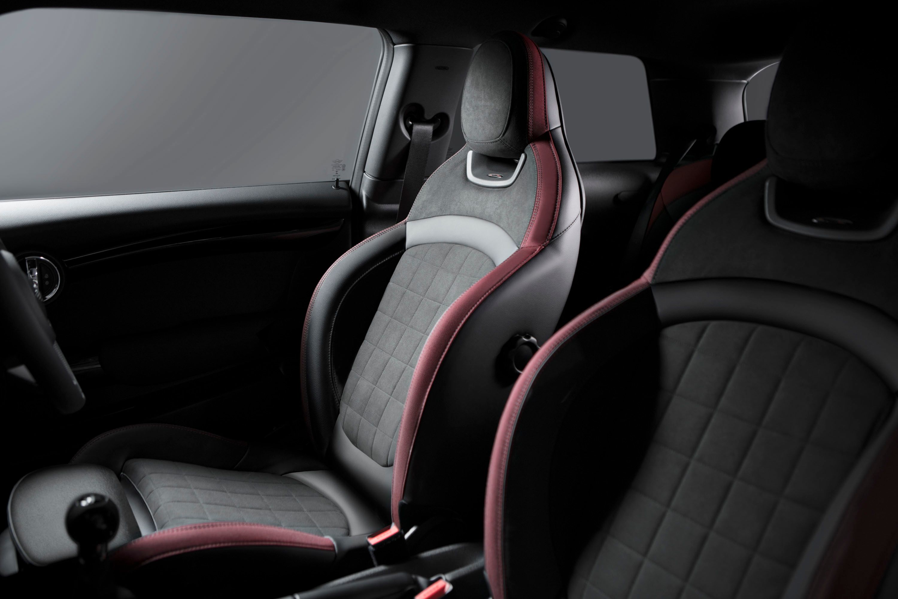 John Cooper Works Sports seats in Dinamica and leather 