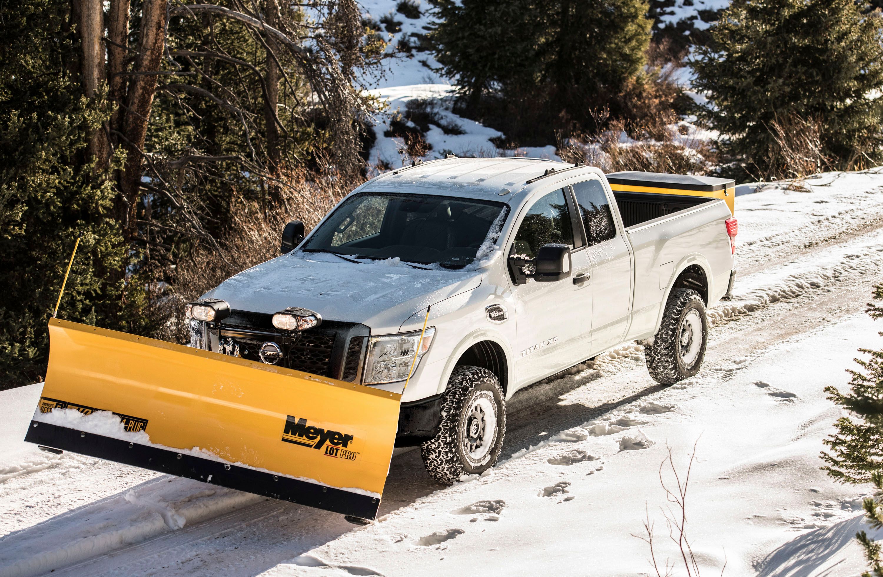 2017 Nissan Titan XD Snow Plow Package Is Ready for a White Christmas