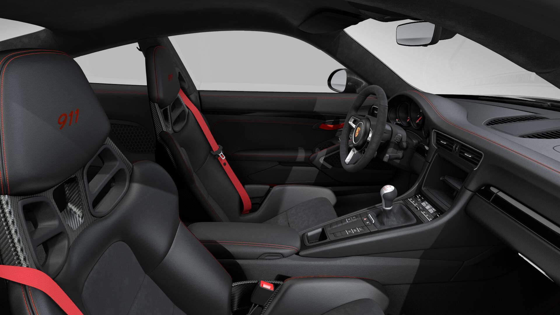 Optional bucket seats with rear-seat delete