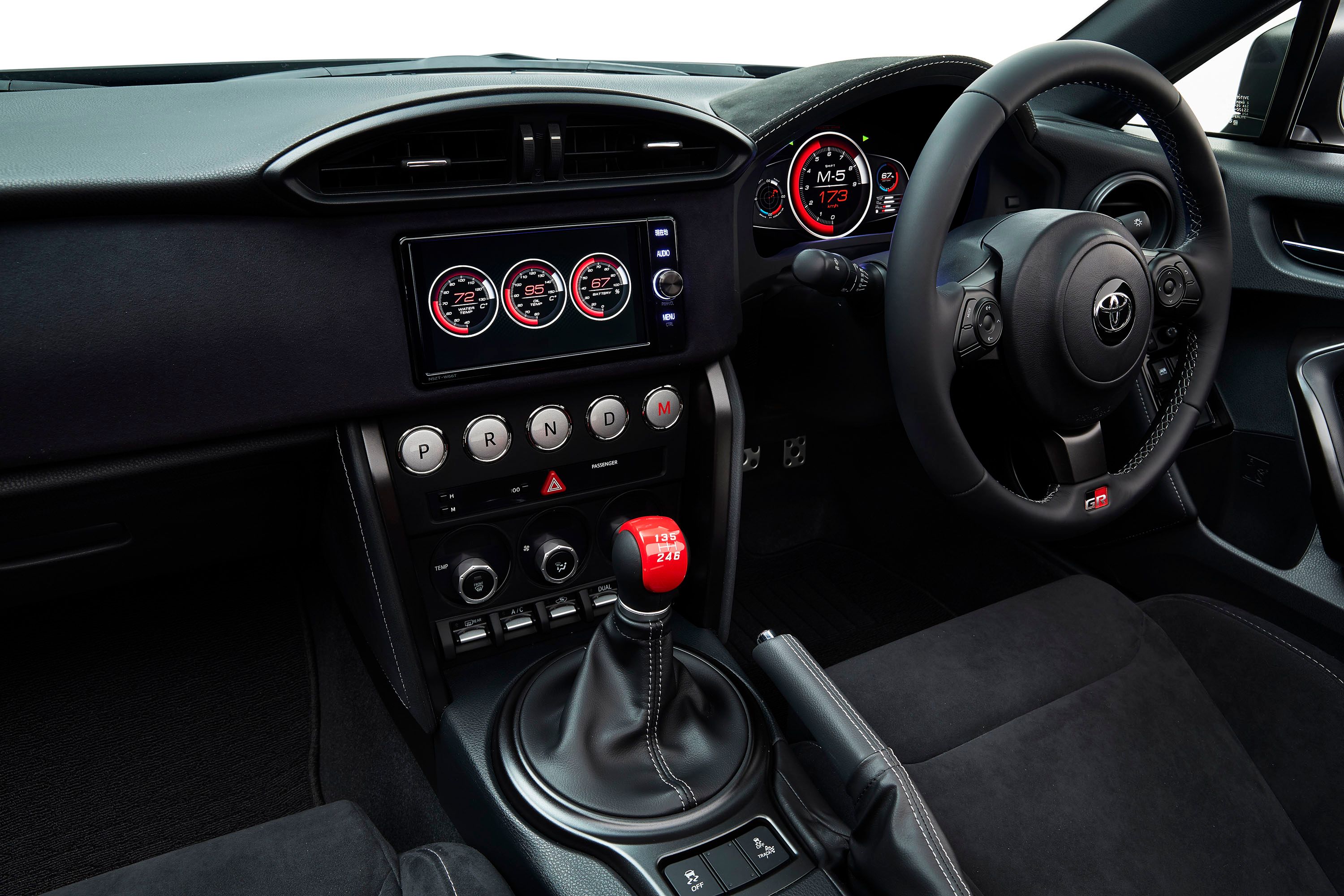 GT86 platform obvious in the interior