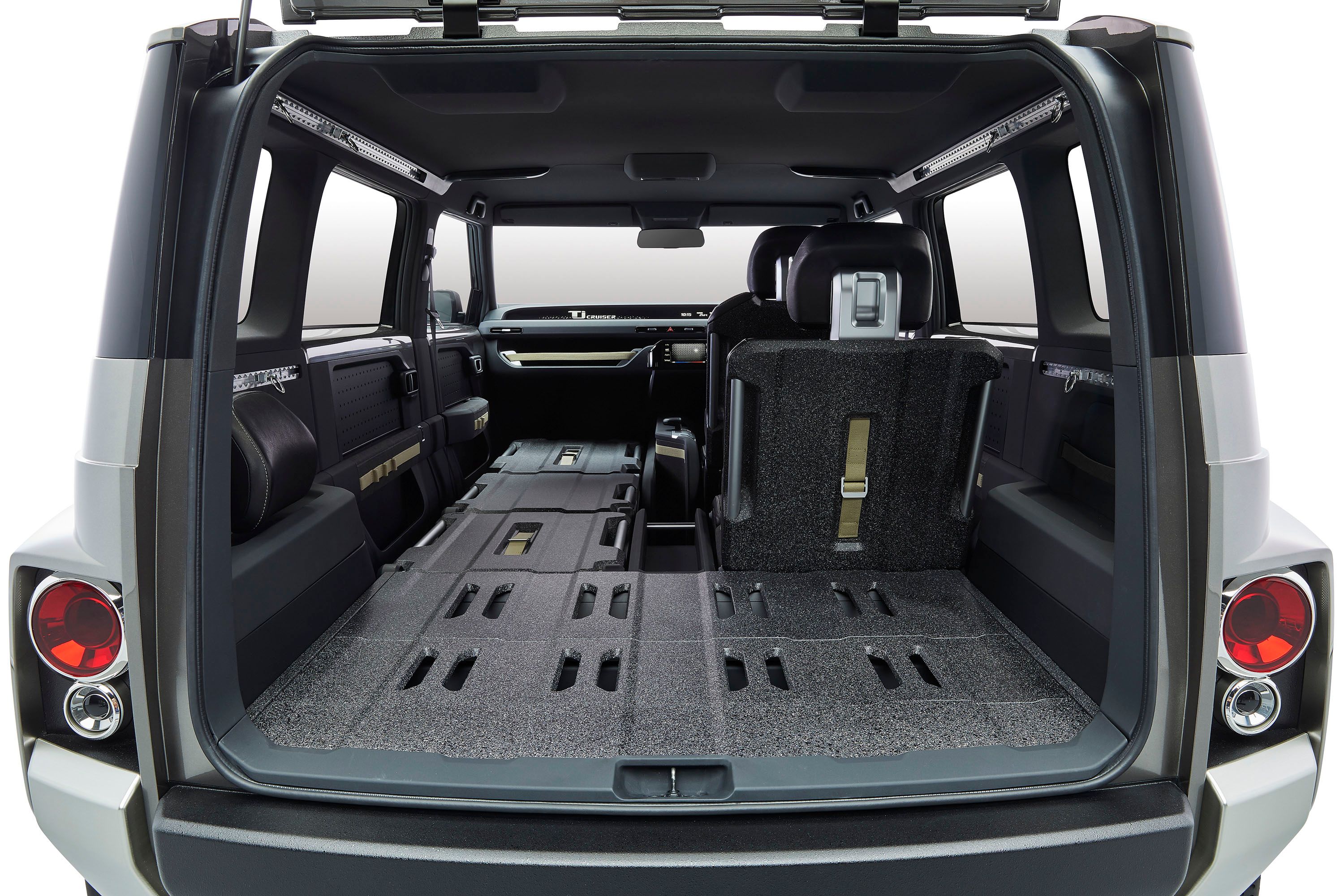  The seats all lay flat for maximum cargo room when needed