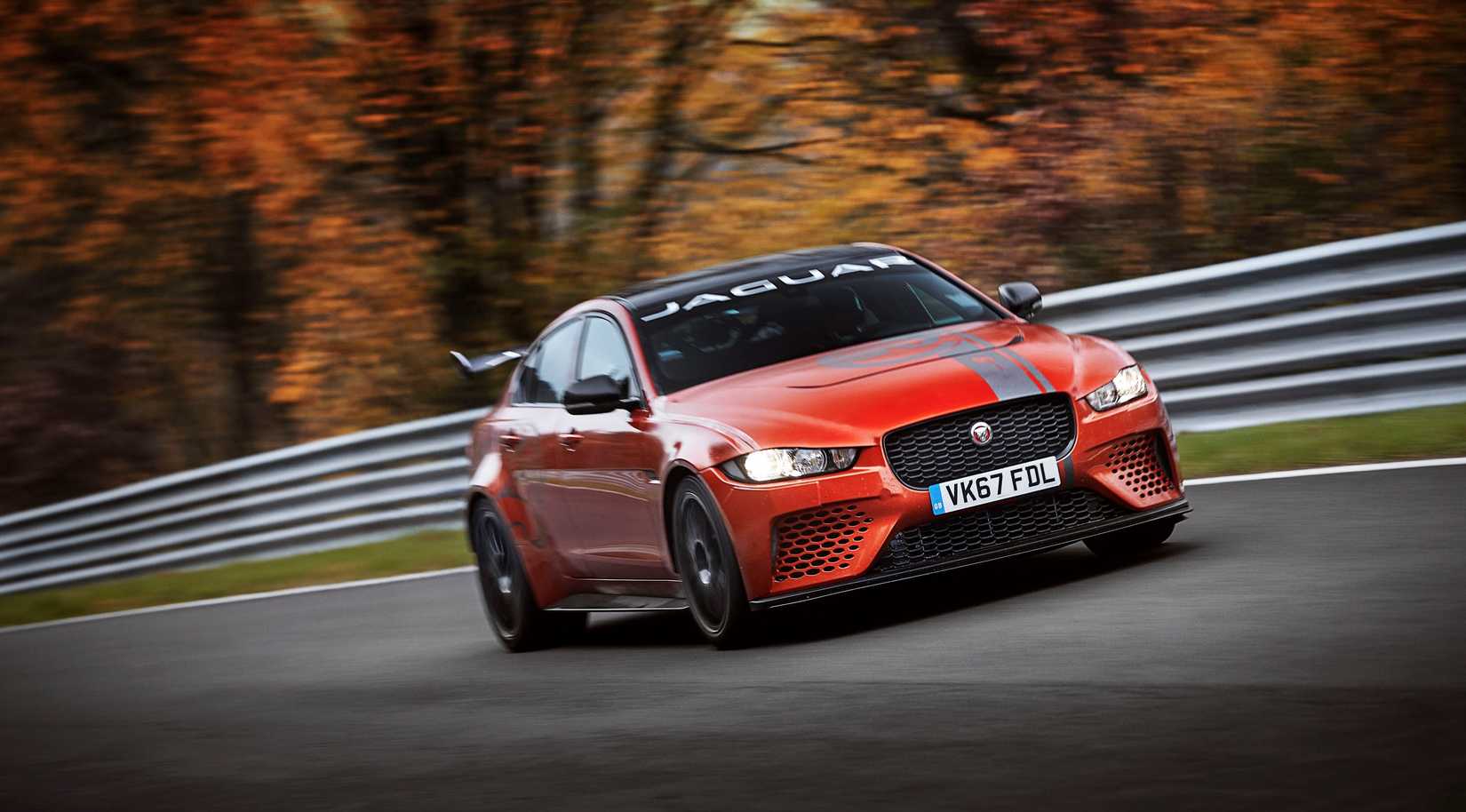Orange Jaguar XE SV Project 8