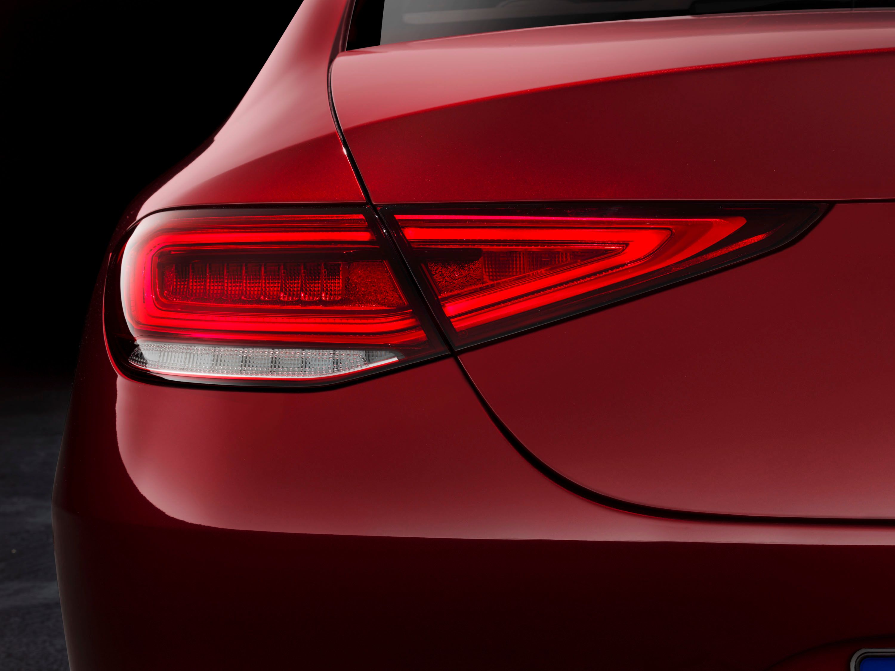 Two-section taillights