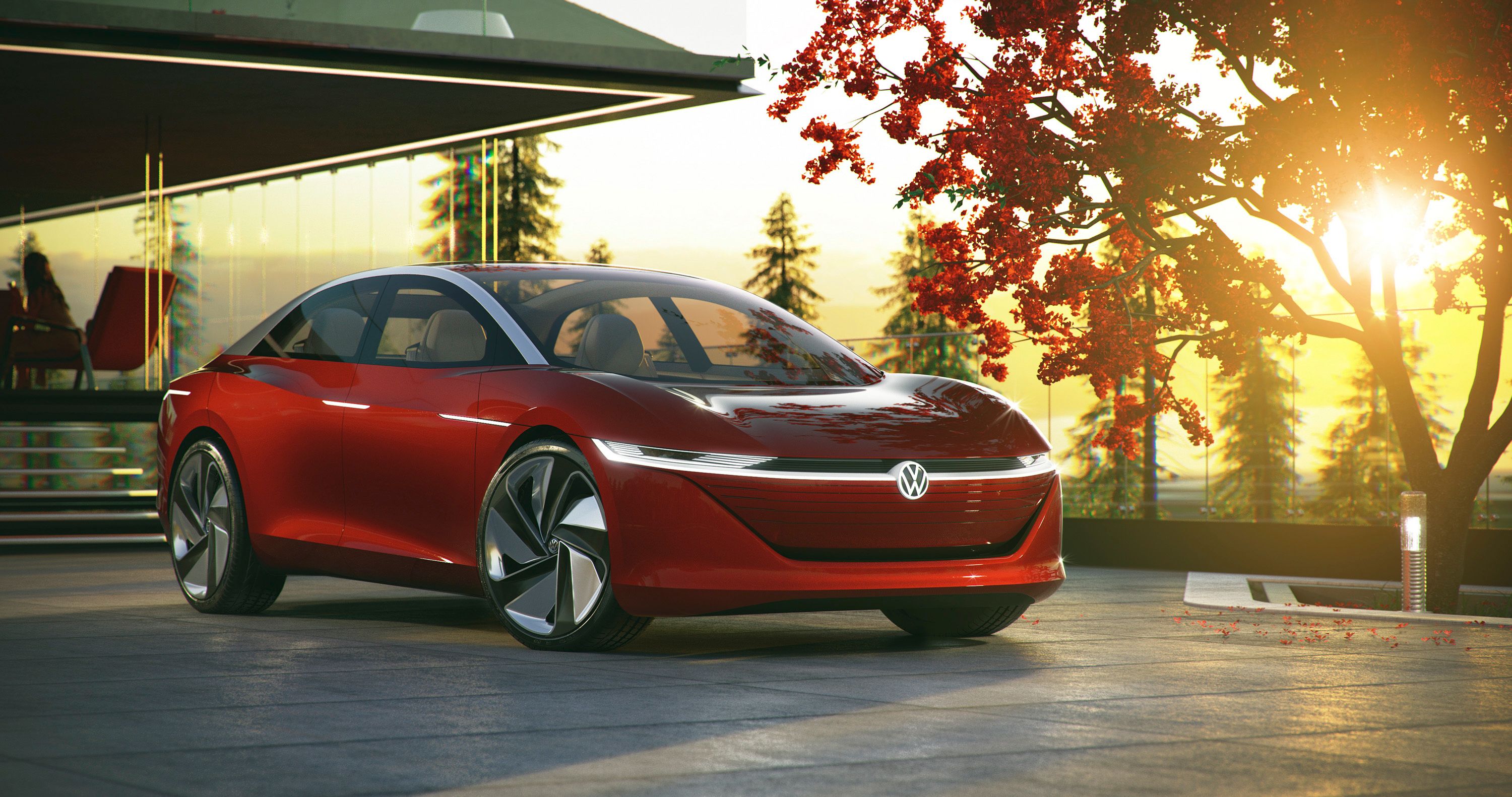 2018 The Volkswagen I.D. VIZZION Showcases Futuristic Technology with a Modern Look