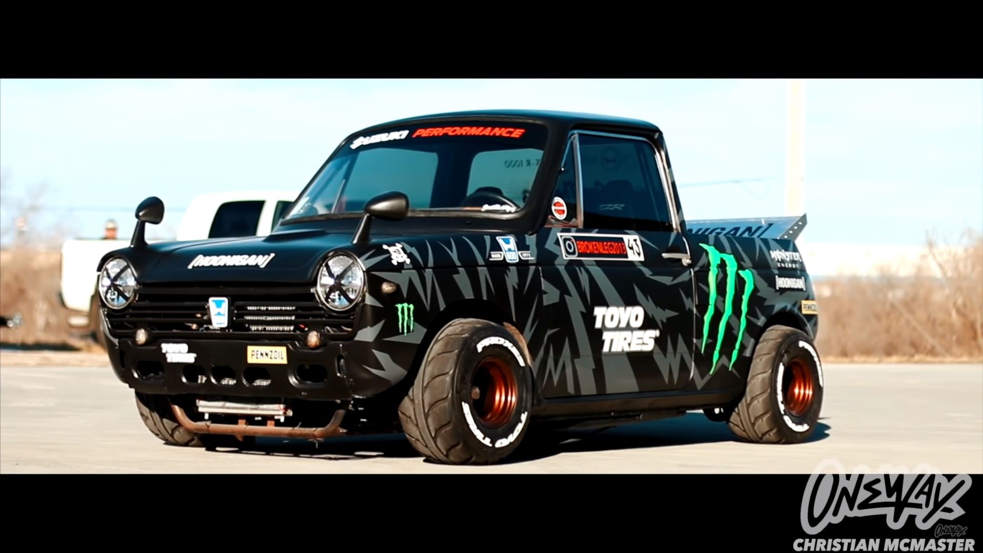 Check Out This Gixxer-Swapped Honda N600 Hoonitruck Tribute: Video