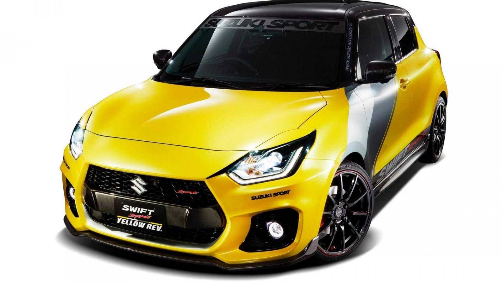 Suzuki Swift Sports Yellow Rev Looks Ready to go Racing