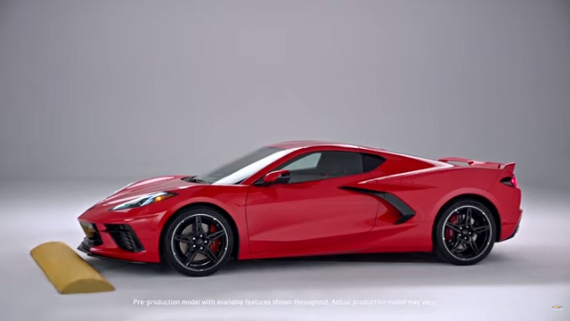 A Red 2020 Chevrolet Corvette Studio