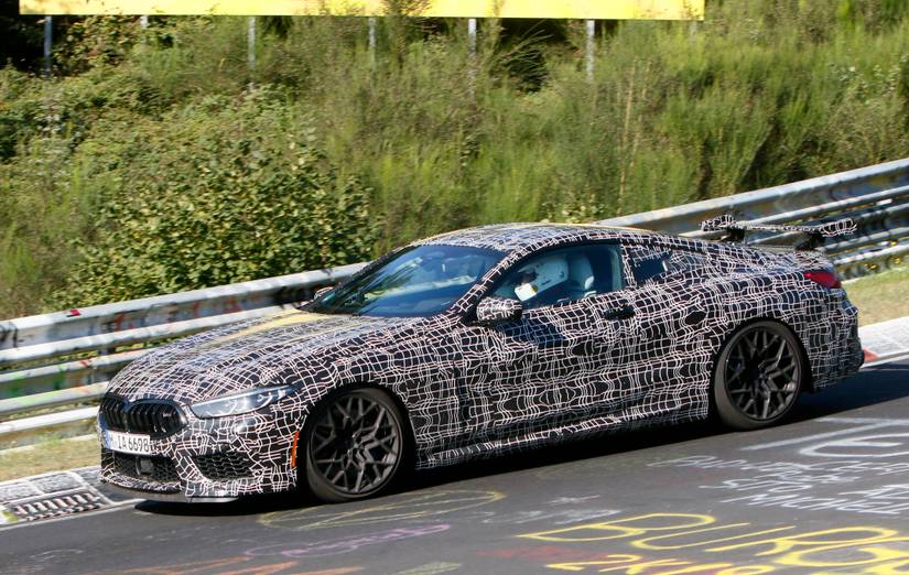BMW M8 Caught Testing With Rear Wing