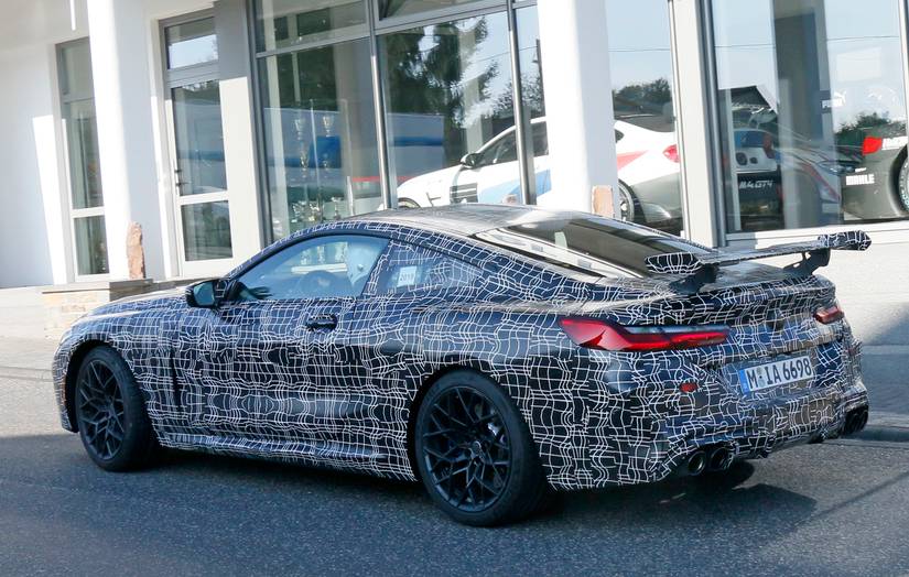 BMW M8 Caught Testing With Rear Wing