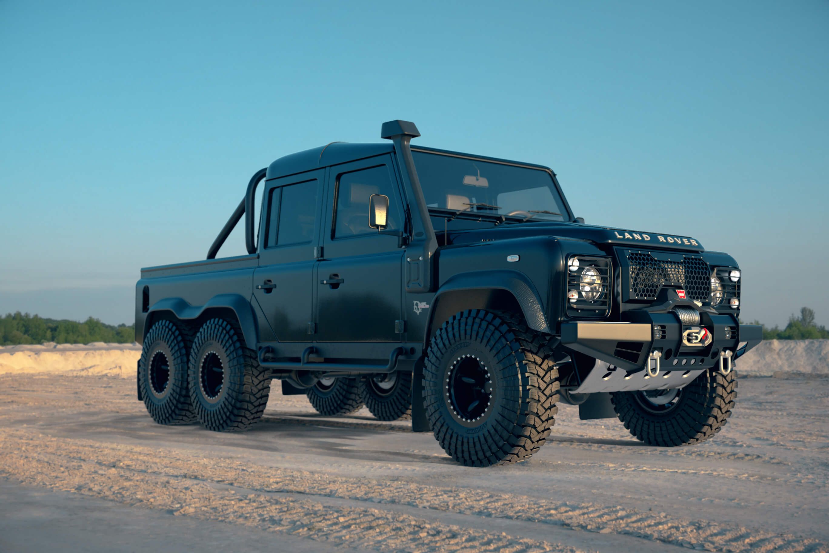 2019 Land Rover Defender 6x6 Black Mamba by Classic Overland