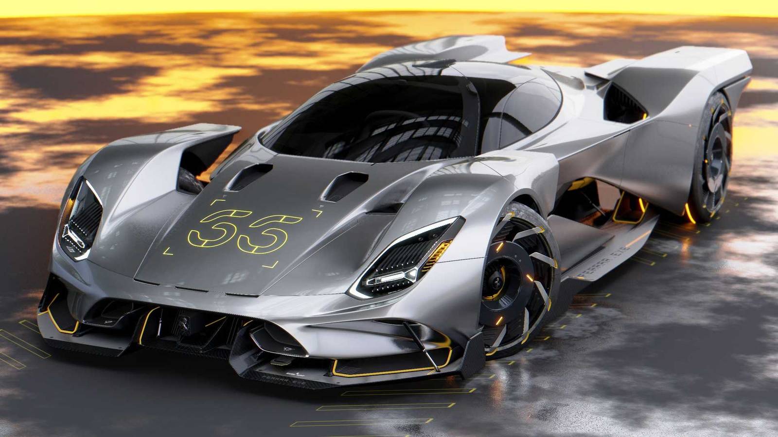 This Ferrari Hypercar Will Fit Into Cyberpunk 2077 Perfectly